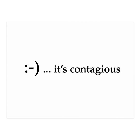 smile...it's contagious postcards