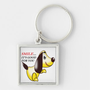 SMILE ... IT'S GOOD FOR YOU KEY RING