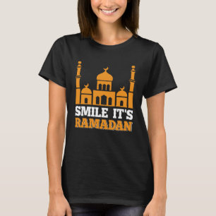Smile Its Ramadan Allah Religion Mosque Muslim Kor T-Shirt