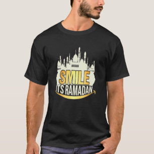 Smile It's Ramadan Happy Muslim Eid Mubarak Fastin T-Shirt