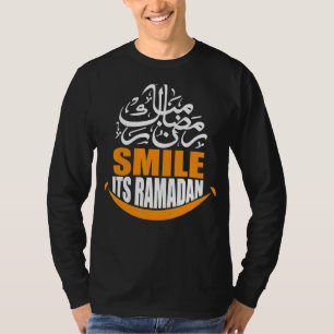 Smile Its Ramadan Muslim Eid Mubarak Islamic Ramad T-Shirt