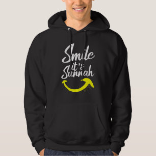 Smile It's Sunnah Muslim Islam Quran Mosque Ramada Hoodie