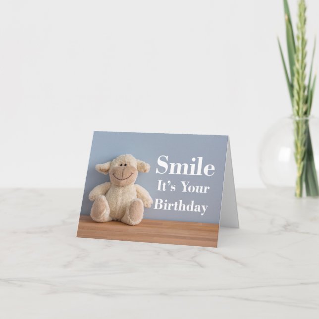 Smile It's Your Birthday Happy Smiling Card (Front)