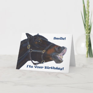 Smile!  It's Your Birthday! Horse Card