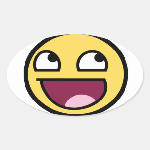 SMILE JESUS LOVES YOU OVAL STICKER