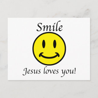 Smile, Jesus loves you Postcard