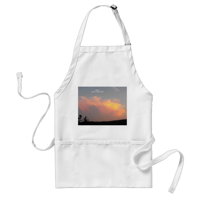 Smile Jesus Loves You Standard Apron (Front)