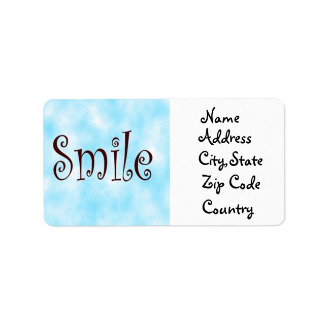 Smile  label (Front)