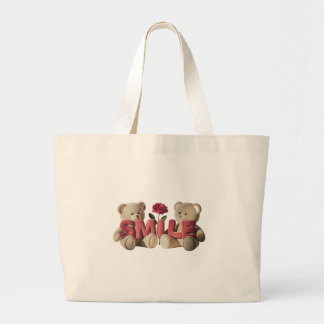 Smile Large Tote Bag