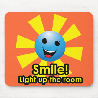 Smile! Light up the room Mouse Mat