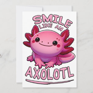 Smile Like an Axolotl Holiday Card