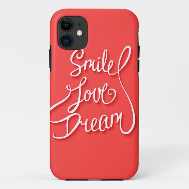 Smile Love Dream Case-Mate iPhone Case (Back)