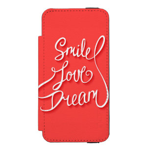 Smile Love Dream Incipio Watson™ iPhone 5 Wallet Case