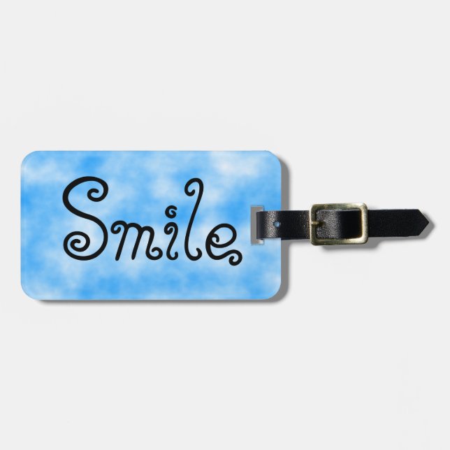 Smile-luggage tag (Front Horizontal)