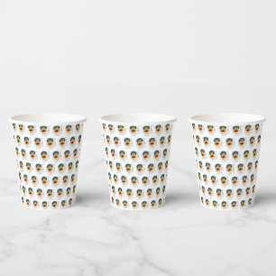Smile monkey face paper cups