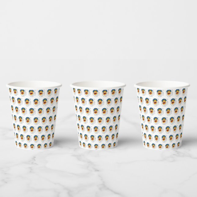Smile monkey face paper cups (Multi)