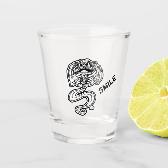 Smile Monster Shot Glass (Front)