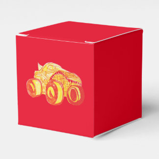 Smile Monster Truck Rally Birthday Party Favour Box