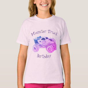Smile Monster Truck Rally Birthday Party T-Shirt