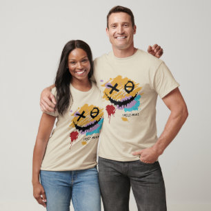 SMILE MOOD Creepy Grinning Abstract Art Shirt
