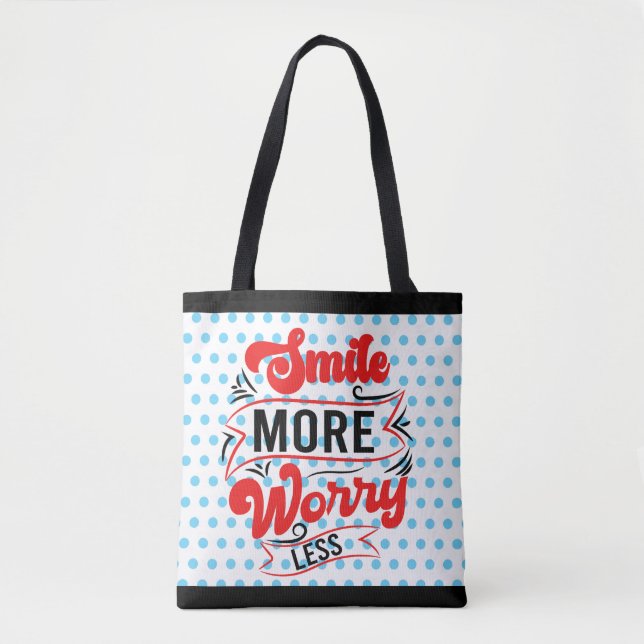 Smile More Tote Bag (Front)