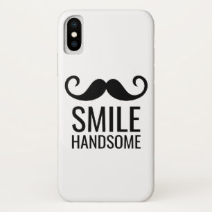 SMILE & Moustache COLORIZE Background iPhone X Cas iPhone X Case