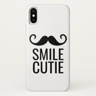 SMILE & Moustache COLORIZE Background iPhone X Cas iPhone X Case