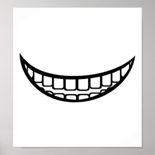Smile mouth poster