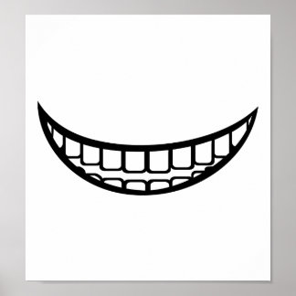 Smile mouth poster