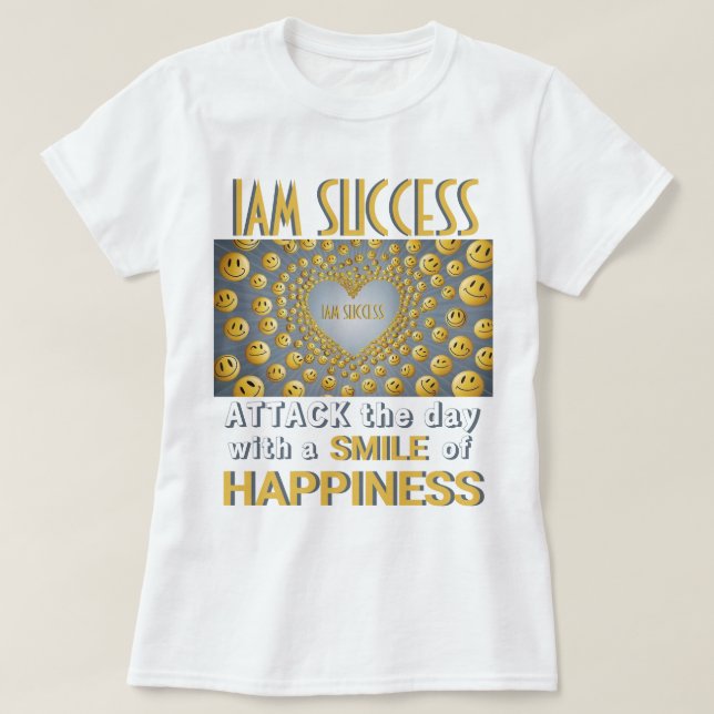 SMILE OF HAPPINESS T-Shirt (Design Front)