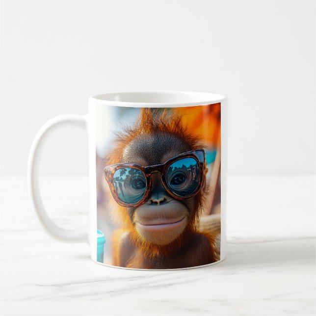 Smile Orangutan Coffee Mug (Left)