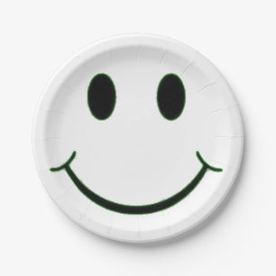 smile paper plate