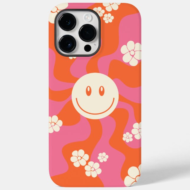 Smile - Pink, Orange and Cream Case-Mate iPhone Case (Back)