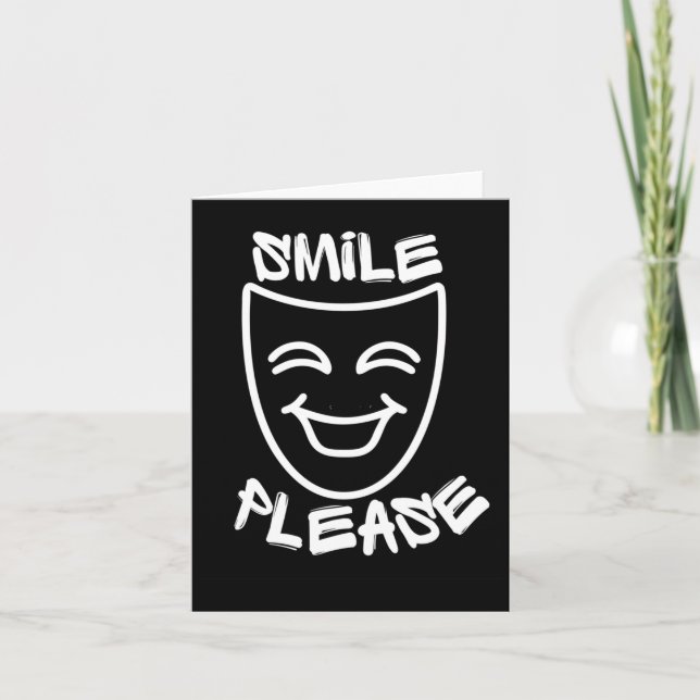 Smile Please Sticker  Card (Front)