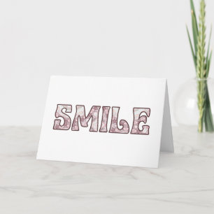 Smile Positive Typography Design Card