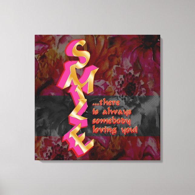 SMILE - Printed Canvas Print (Front)
