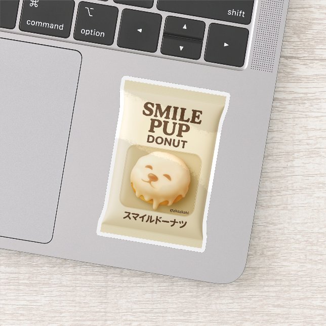 Smile Pup Donut: Glazed Dessert Toy Packaging (Detail)
