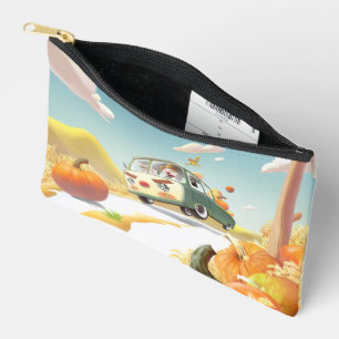 Smile Pup & Miss Meow: Pumpkin Harvest Trip Accessory Pouch