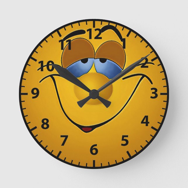 smile round clock (Front)