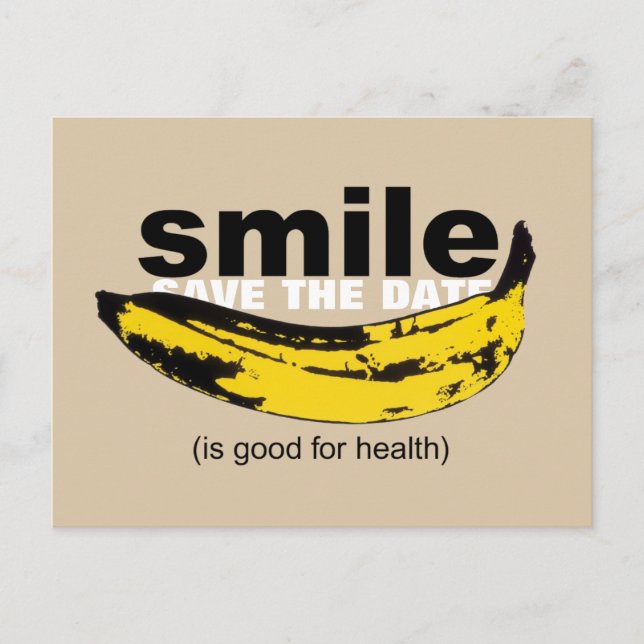 Smile Save the Date 30th Birthday Postcard (Front)