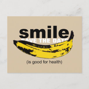 Smile Save the Date 50th Birthday Postcard