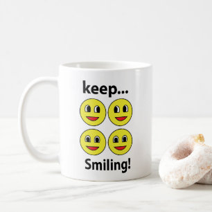 Smile Smiling Face Keep Smiling Smile Coffee Mug