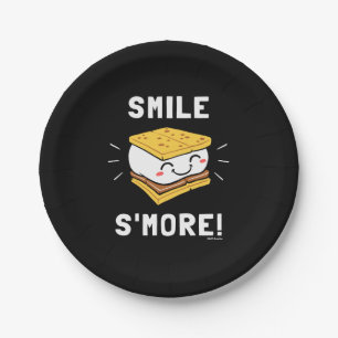 Smile S'more Paper Plate