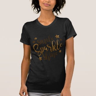 SMILE SPARKLE SHINE, GOLDEN GLITTER STAR T-Shirt