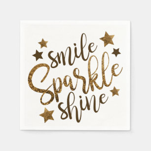 Smile Sparkle & Shine Napkin