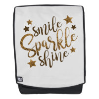 Smile Sparkle Shine Quote Positive Thinking