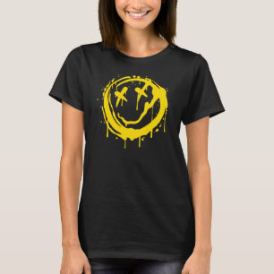 Smile Spray Art Sticker T-Shirt