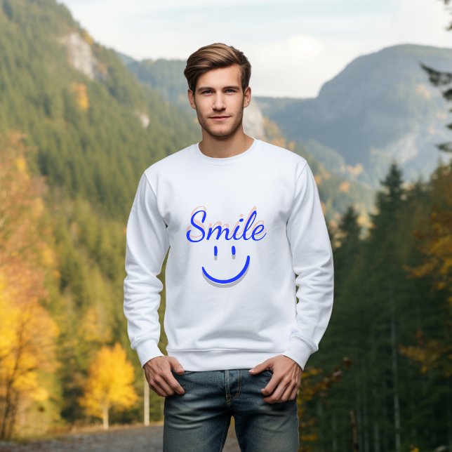 Smile – Spread Positivity and Happiness Sweatshirt (Creator Uploaded)