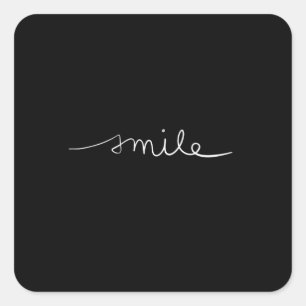 Smile Square Sticker