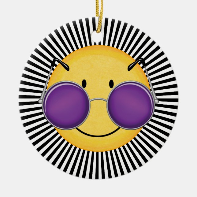 Smile - SRF Ceramic Tree Decoration (Front)